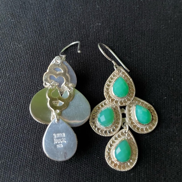 Anna Beck | 18K Gold-Plated Chrysoprase Chandelier Earrings - Picture 11 of 14